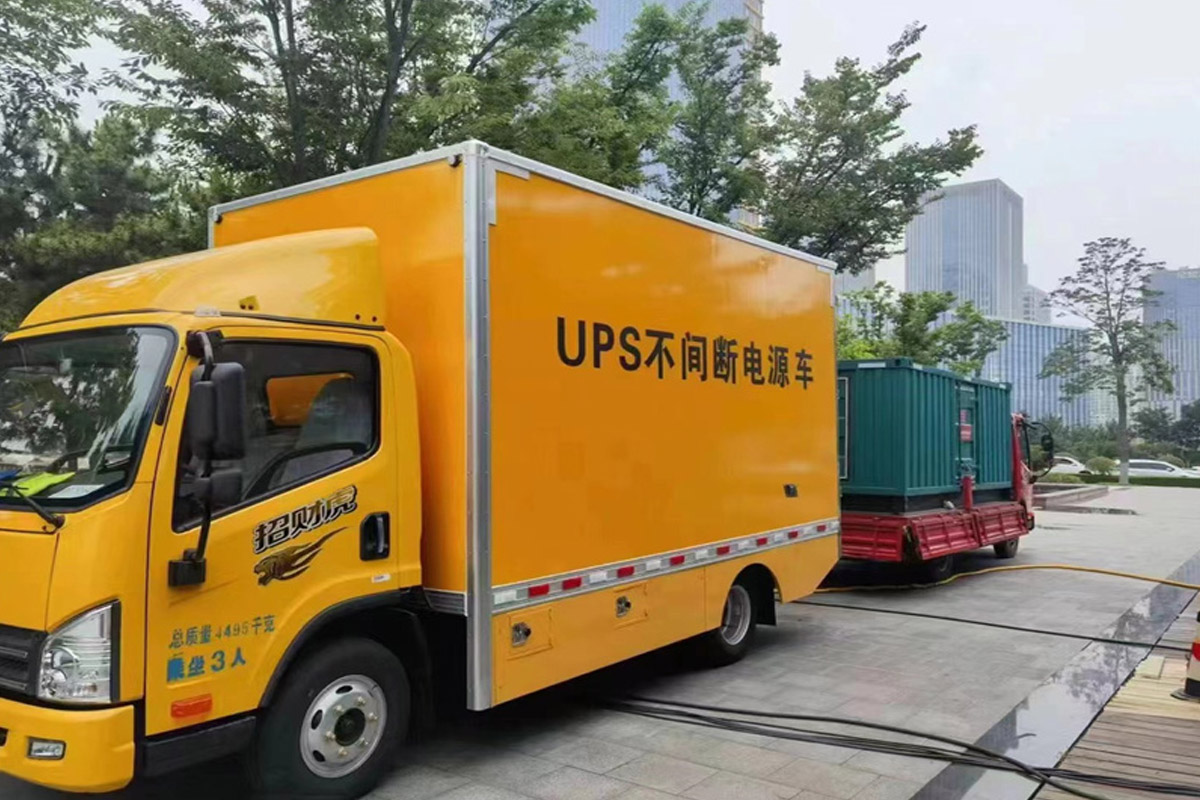 南谯发电机租赁施工现场