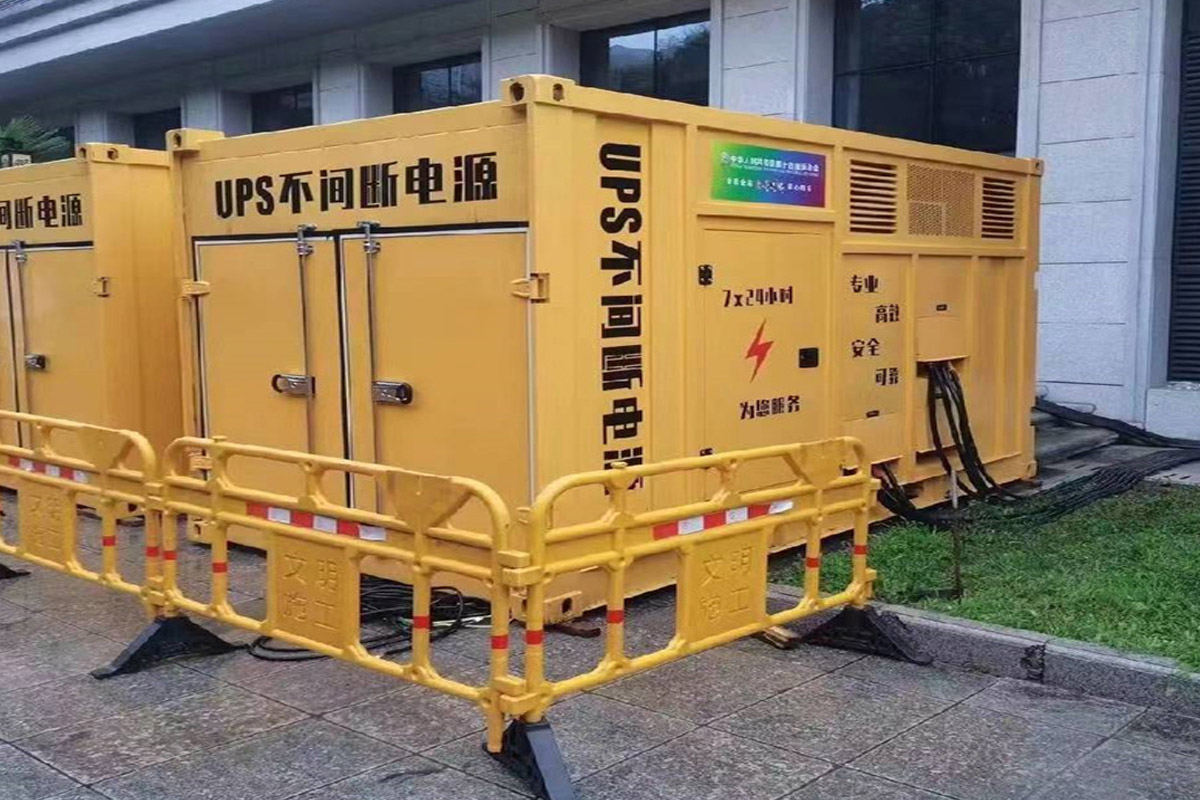 南谯发电机租赁施工现场